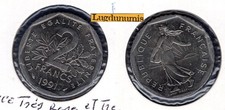 2 Francs Semeuse 1991 Frappe Monnaie TRES RARE 2511 Exemplaires France