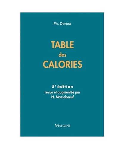 Table des calories ed - des,