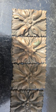 4 BRONZES ROSACES ELEMENTS
