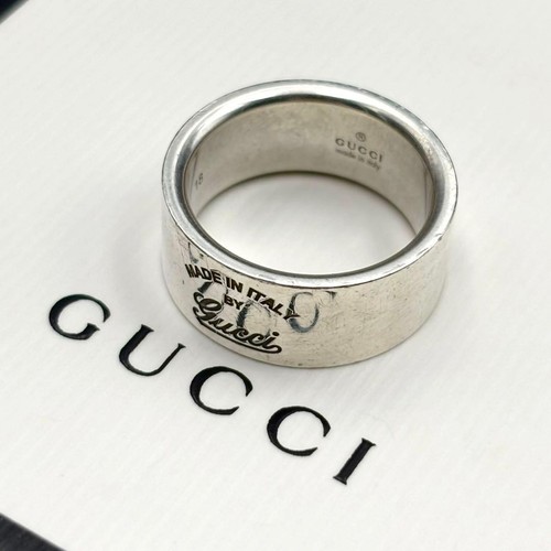 Bague bande plate gucci - bague,
