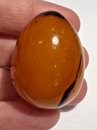 Oeuf naturel poli sculpté - oeuf,