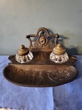 Encrier En Fonte / Bronze Vombach XIXe . Objet Rare en excellent état. 