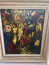 Tableau Michel Marie POULAIN ( 54 x 47 cms ) - Bon Etat