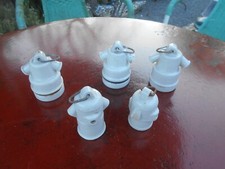 5 Douilles en Porcelaine