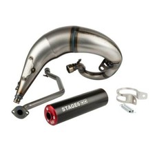 Pot Stage6 STREETRACE Passage Haut Noir/Rouge CNC pour BETA RR 50cc 2012-2020