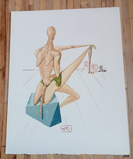 Salvador DALI : Lithographie Originale Enfer Divine Comédie  Minos 1960