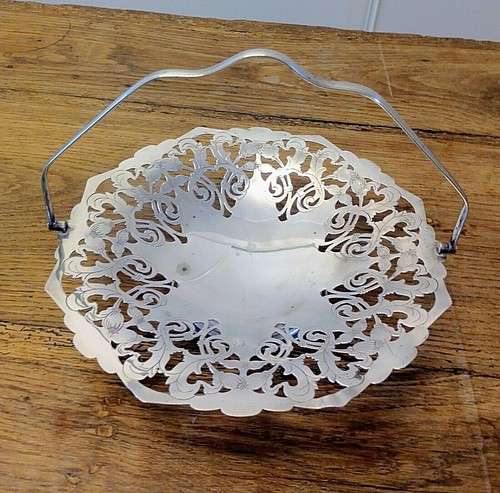 Presentoire metal argente - en,