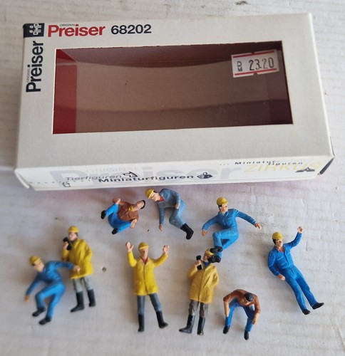 Preiser 9 ouvriers - preiser,