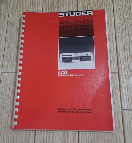 Studer a721 service manual - studer,