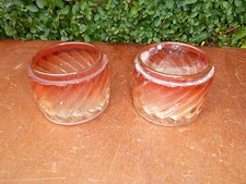 2 anciens poudriers en cristal baccara, art déco