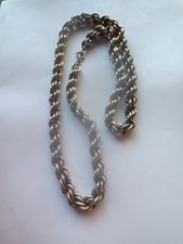 Ancien collier chaîne en argent 69cms 69 grammes