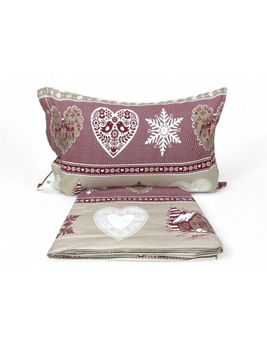 Housse couette double - housse, coeur