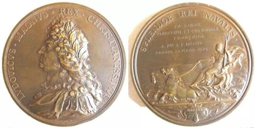 Médaille louis xiv ligue - médaille,