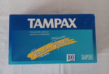 Vintage Tampax Tampons 100 Ct