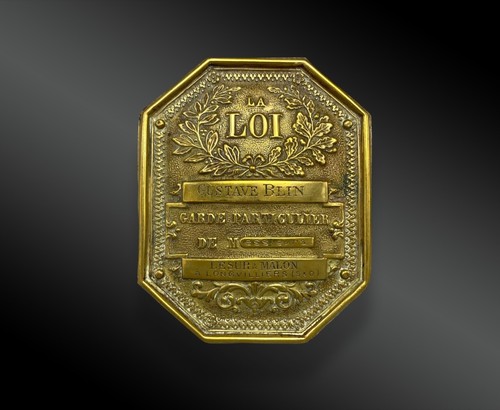 Plaque garde particulier de - de,