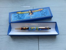 Rare Stylo bille Waterman De Vinci Joconde bleu blue BP