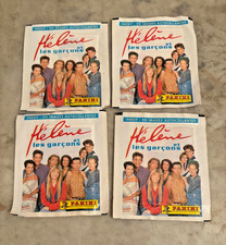 4 pochettes  étiquettes sticker panini Hélène et les Garçons 1993