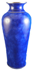 Vase En Porcelaine Sevres Bleu Et Or Antique Du 19E Siècle France