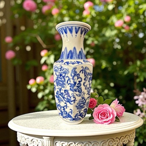 Vintage chinese blue - and, white