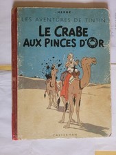 Tintin, le crabe aux pinces d'or, B7, 1952, en bon état
