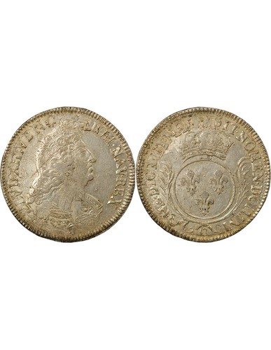 France louis xiv ecu - xiv, argent