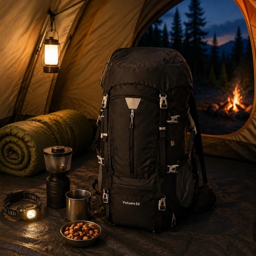 Sac trekking 50l harnais - sac, de