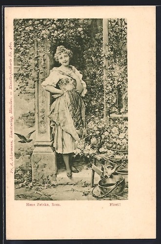 Carte postale artiste hans - carte,