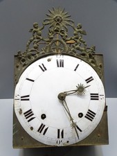 - MOUVEMENT PENDULE COMTOISE XVIII 8 JOURS FRONTON SOLEIL FONCTION REVEIL