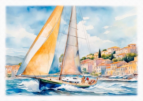 Tableau marine création - -,