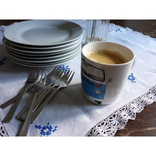 Mug combi bay window - combi, bleu