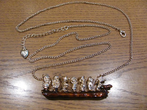 Disney necklace snow white - white, and