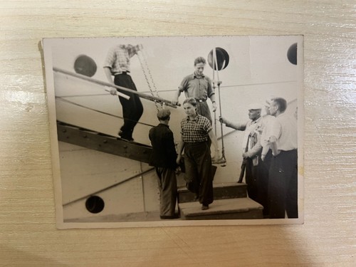 1950s ship deck scene sailors - scene,