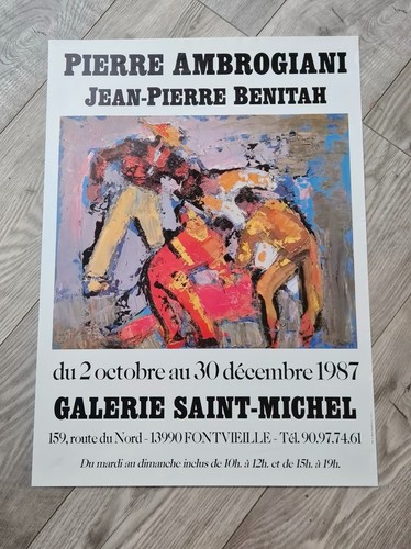 Affiche originale pierre - affiche,