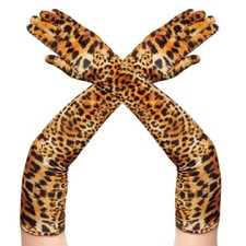Gants Léopard Longs Sexy Pour