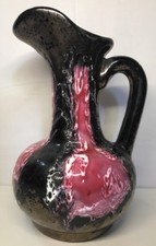 Grand Vase Forme Pichet Rétro Vintage Vallauris H 28 L 19 l 17 Cm
