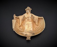 Vide-poches cendrier laiton curiosité figurine asiatique Geisha érotique coquin