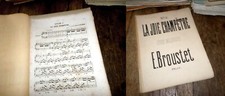 La joie champêtre étude mélodieuse partition pour piano 1865 Edouard Broustet