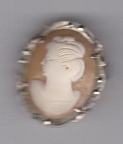 Broche pendentif camée en - broche,
