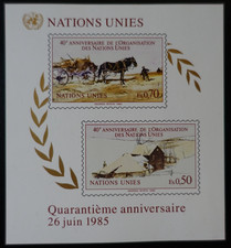 Timbres des nations unies - nations,