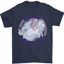 Magique Amis A Fille Équitation A Unicorn T-Shirt 100% Coton