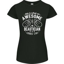 Une Superbe Esthéticienne Ressemble À Un T-Shirt Coupe Petite Pour Femmes