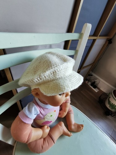 Chapeau poupée tricoté - chapeau, de