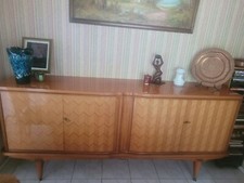 buffet vintage bois vernis