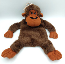 Doudou peluche gorille marron