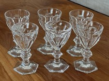 Baccarat modèle Harcourt lot de 6 verres à apéritif 11,3 cms excellent état