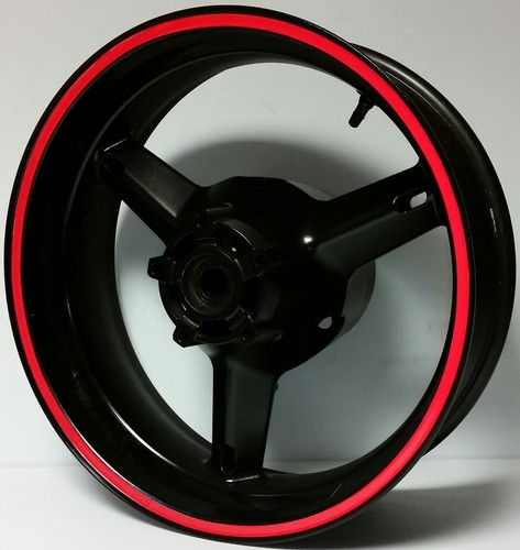 Red reflective wheel stripes - red,
