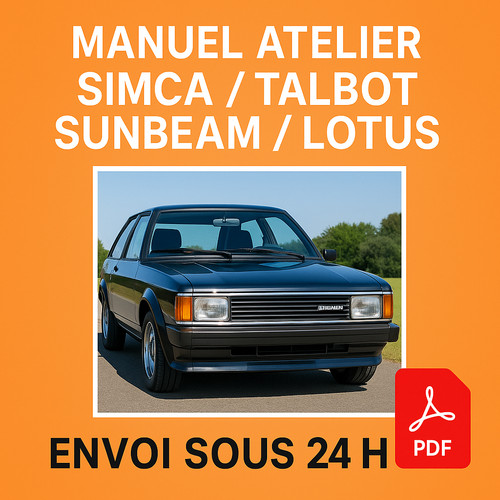 Manuel atelier simca talbot - manuel,