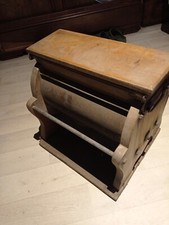 Grande baratte à beurre ancienne – manuelle bois & métal – 58 × 45 × 40 cm – déc