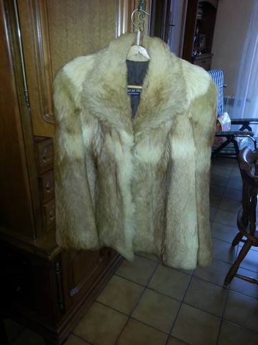 Veste fourrure veritable - fourrure,