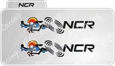 2 Autocollants Écussons NCR